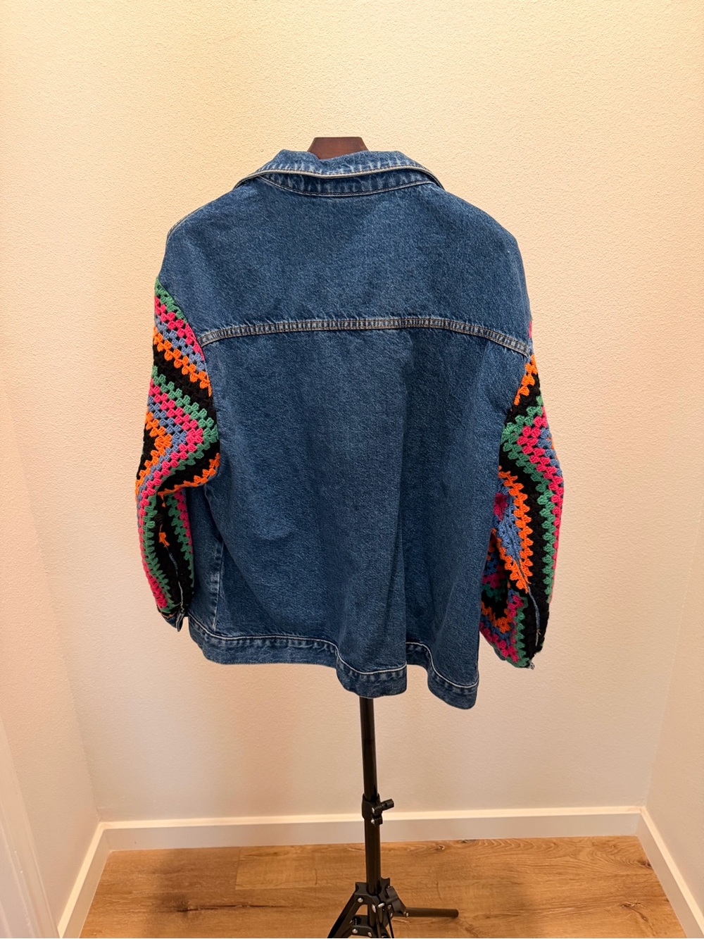 Farm Rio Crochet Denim Jacket - Picture 5 of 7